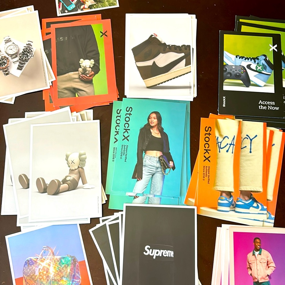 StockX cards 7x5 inches. Random 10 cards.